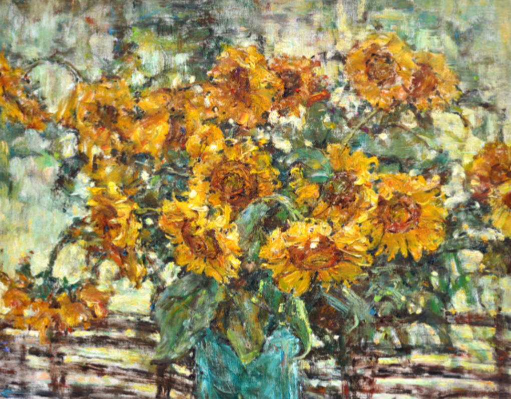 Фотография картины В. Короткова "Подсолнухи" (из открытых источников)