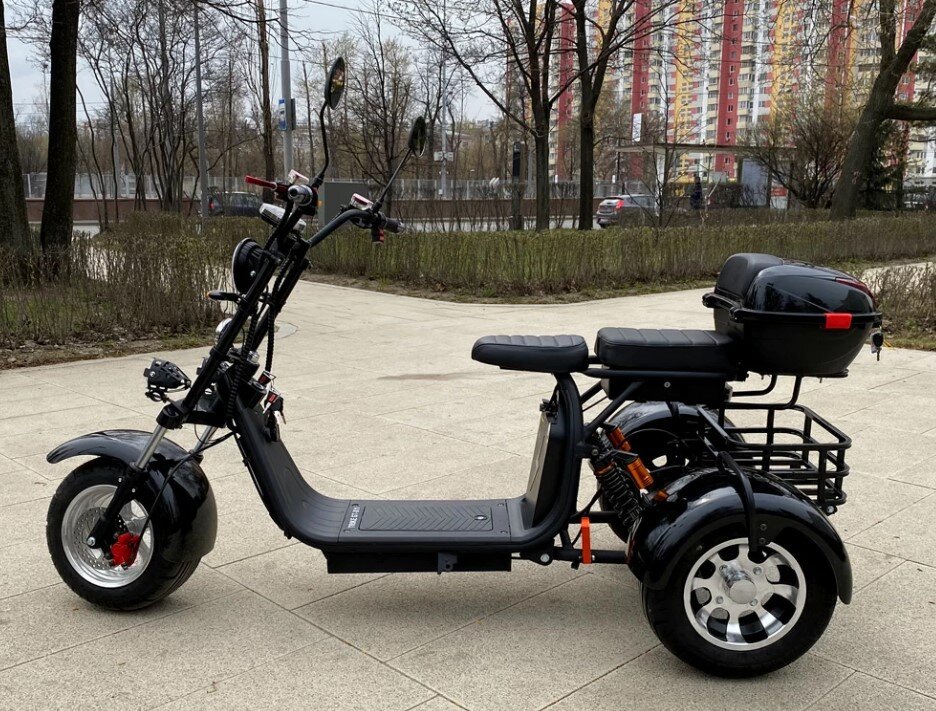 Трехколесный электроскутер CityCoco Blackline R3 PRO 3000W