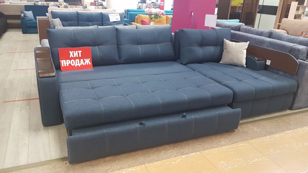 Диван «Аэродром» в трансформации «еврокнижка» 