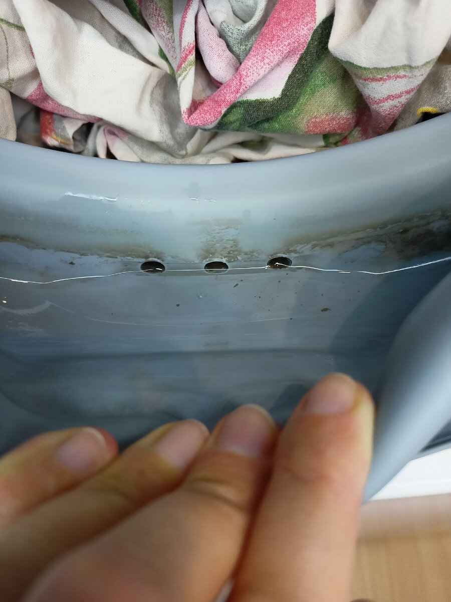 До чистки вот так скапливалась вода