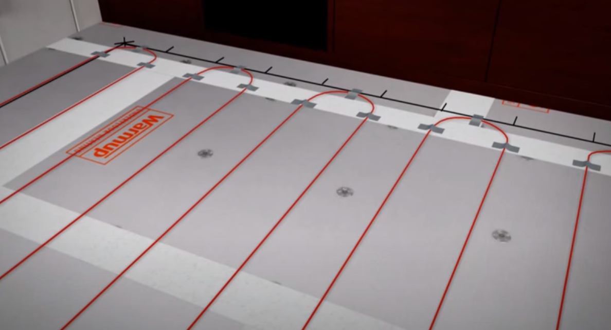 Укладка кабеля на полистирольное покрытие