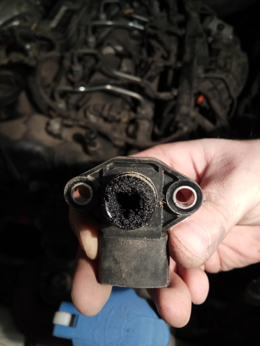 Состояние датчика на пробеге 98500 км. Чистился ли он ранее мне не известно.