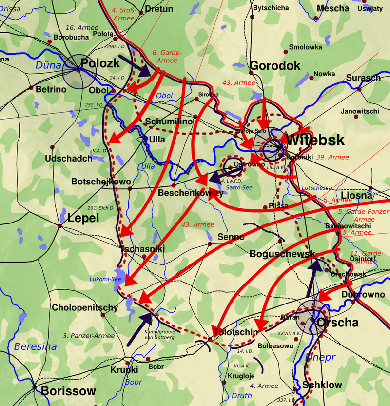 Бои орша. Оршанская операция 1944. Витебско Оршанская наступательная операция карта. Витебско-Оршанская наступательная операция 1944 года. Операция Багратион освобождение Витебска.