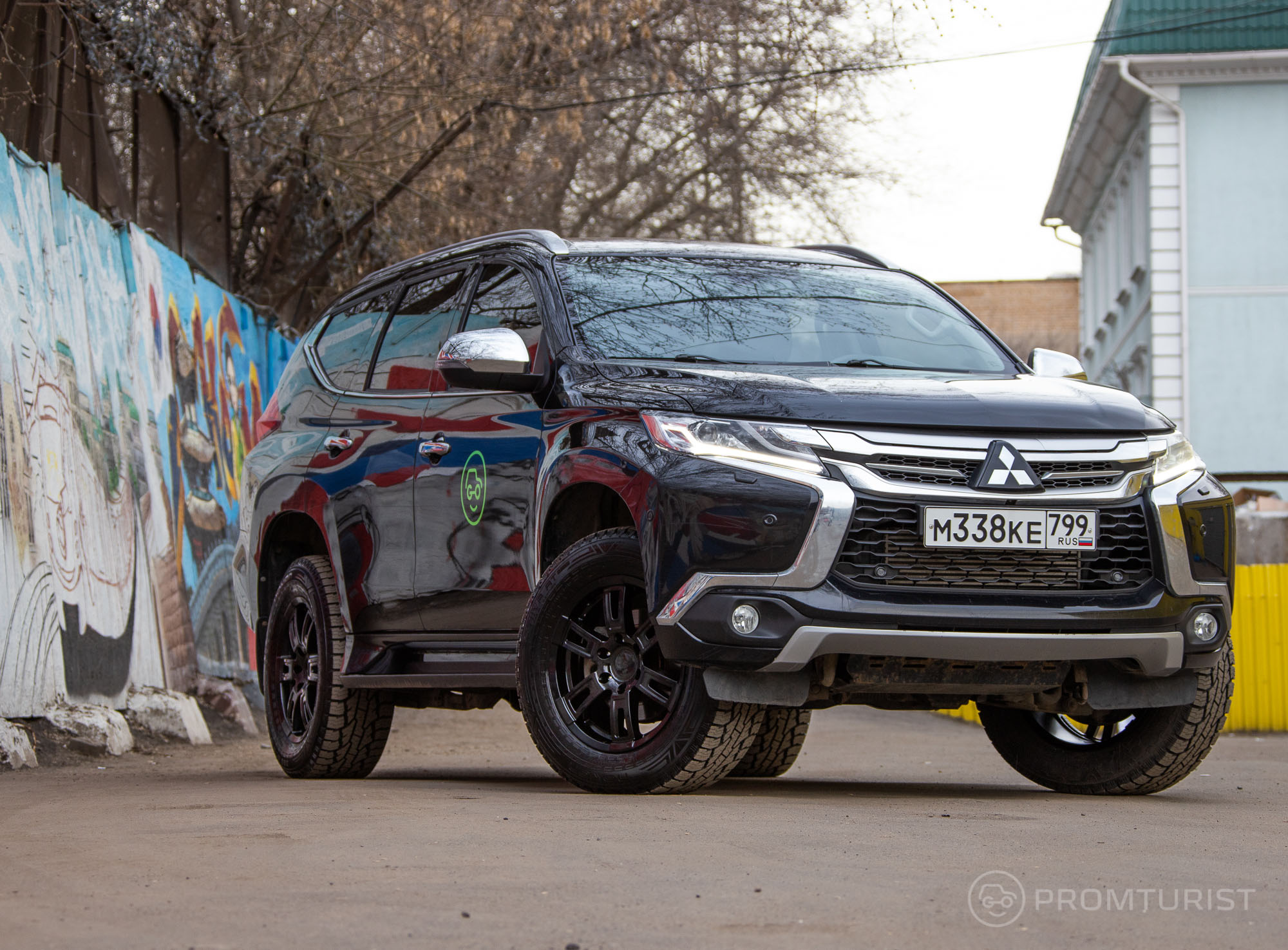 Поставил на Pajero Sport диски чёрного цвета. Показываю, что получилось 🚙♠️🤗8