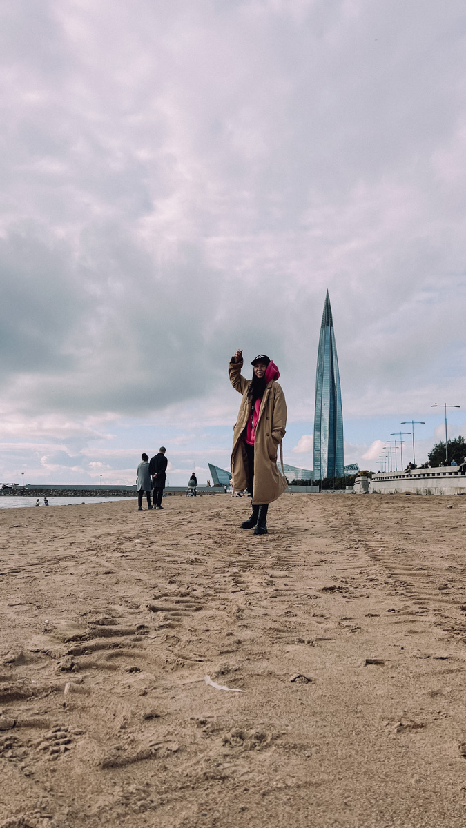 Я с кукурузой (Лахта-центр)