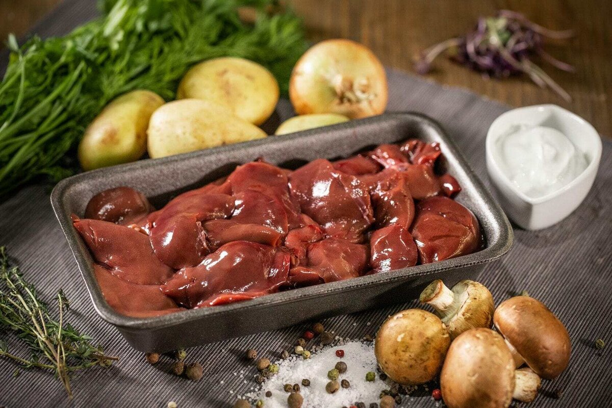 Субпродукты из кролика.