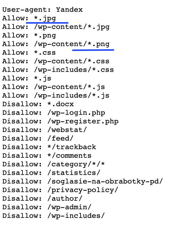 robots.txt для WordPress
