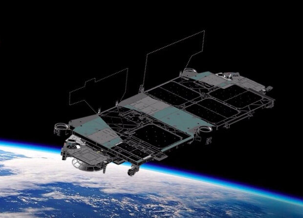 Спутник Starlink с затемняющими панелями
SpaceX