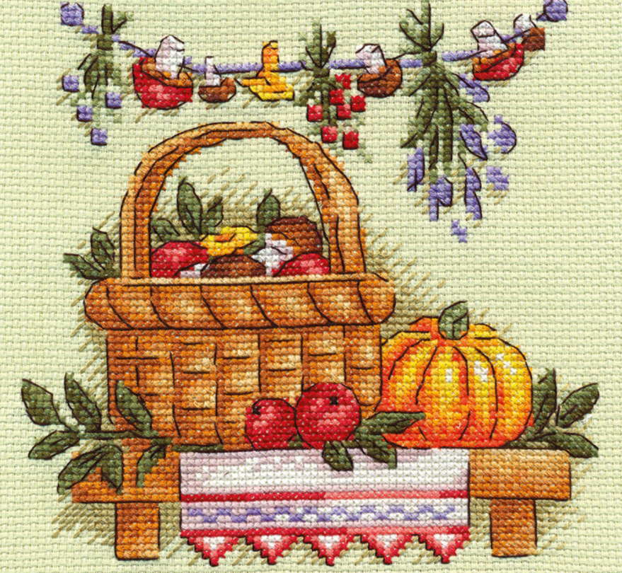 Вот так будет выглядеть готовая вышивка