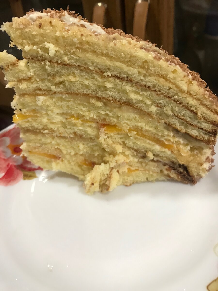 У меня получилось 12 коржей