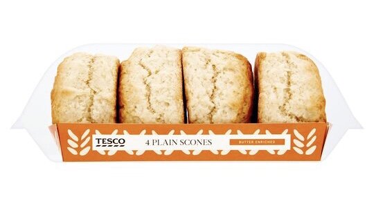 Упаковка  сконов в супермаркете Tesco стоит £1.10 (110 рублей). Фотография Tesco.co.uk
