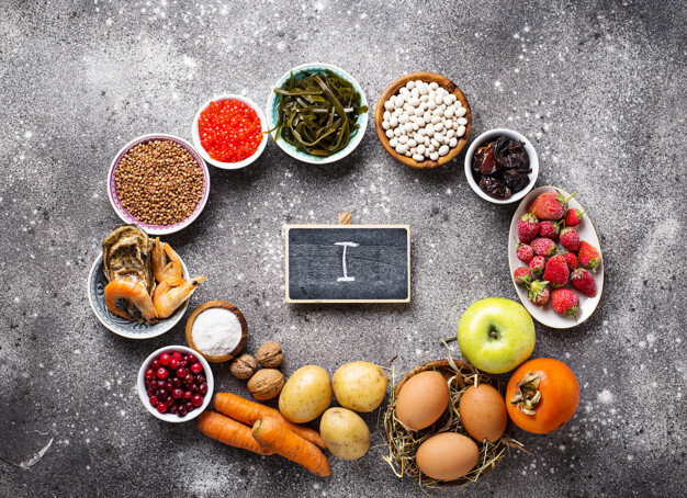 Достаточное количество йода можно получить из продуктов. https://www.freepik.com/