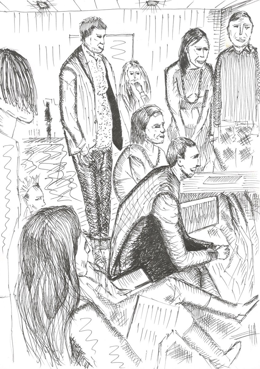 Тренинг. Рисунок автора.