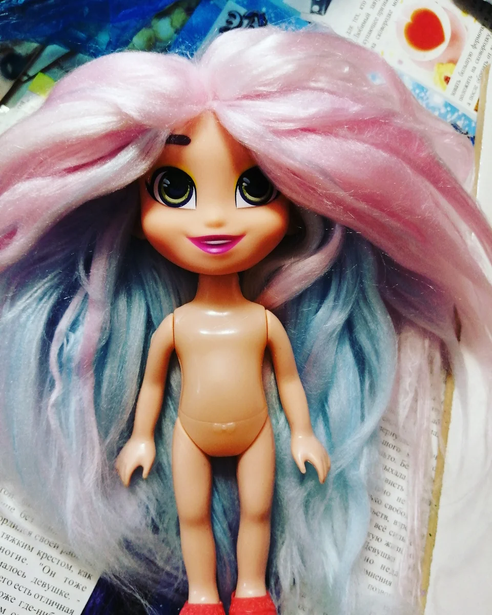 Результат после проклейки волос, они как будто из сладкой ваты!