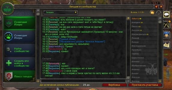 Скриншот из игры Wow 