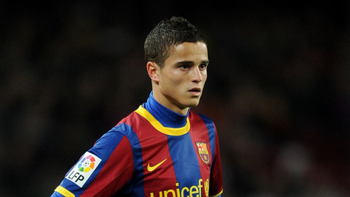 Ибрагим Аффелай в "Барселоне", фото с матча.