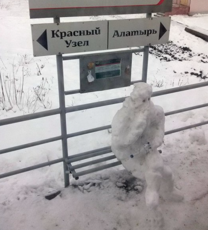 необычные снеговики идеи