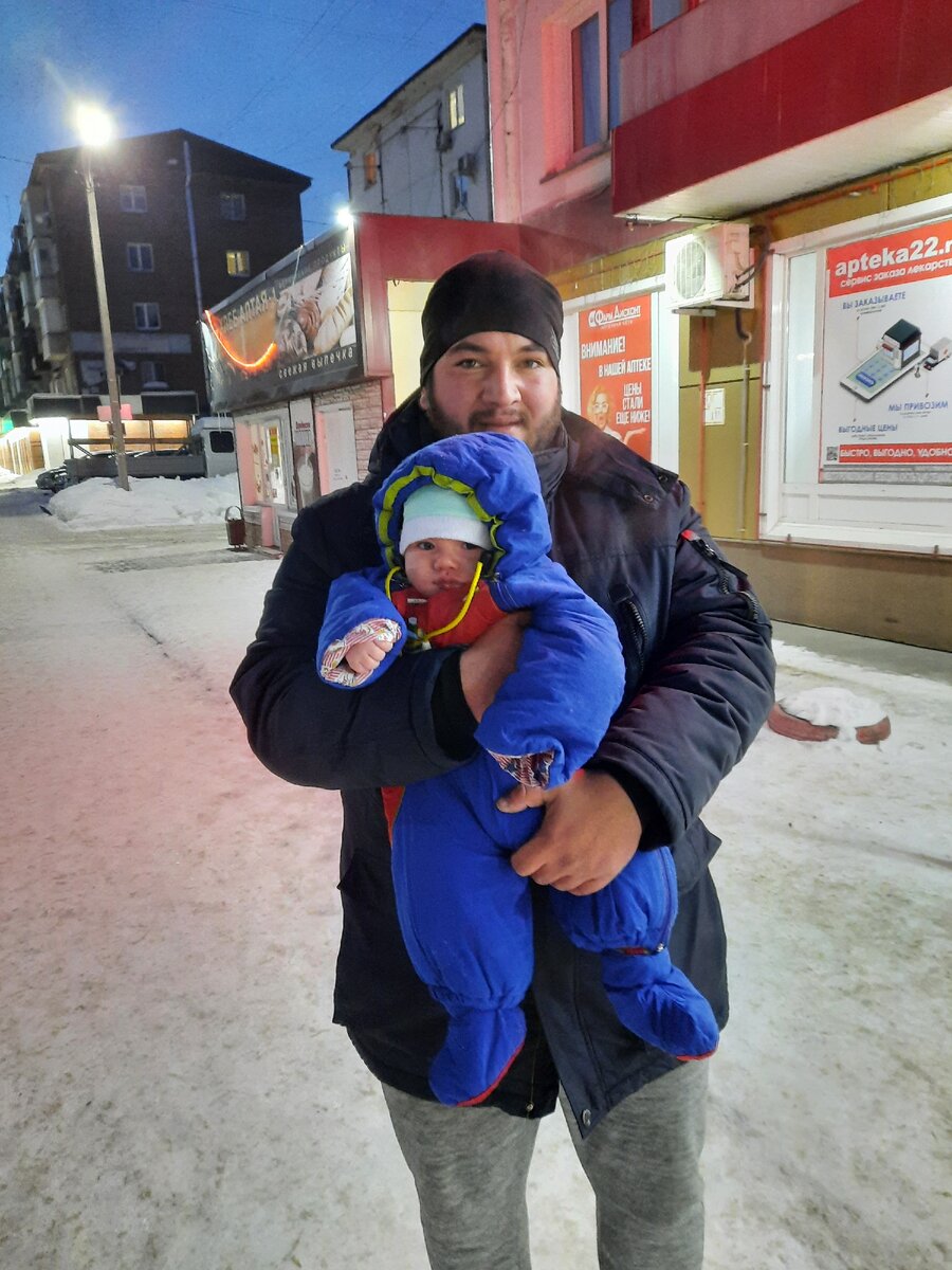 Самая первая прогулка сына не во сне