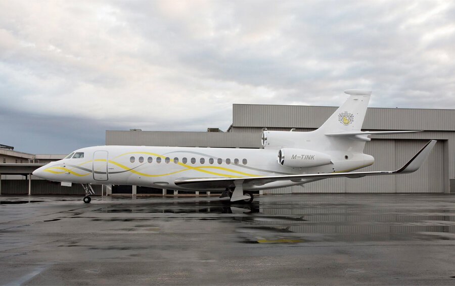 Самолёт Олега Тинькова Falcon 7X