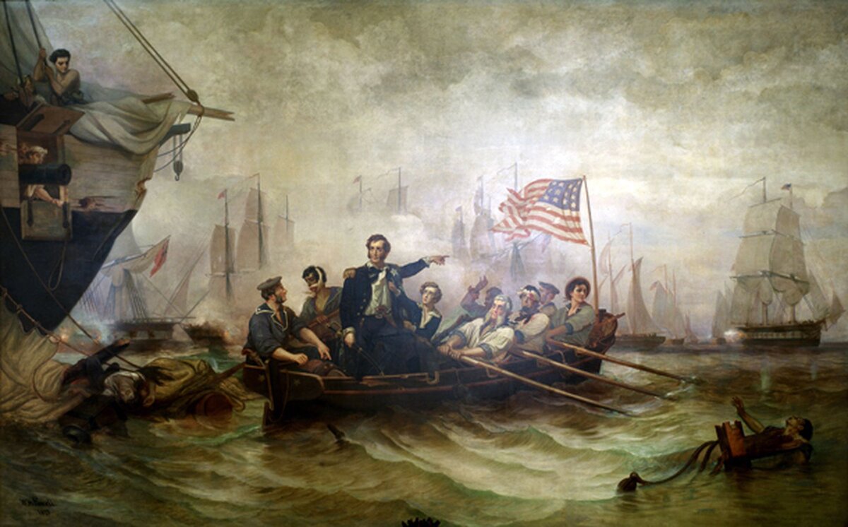 Бои на озере Эри, 1813 год. Художник: William Henry Powell
