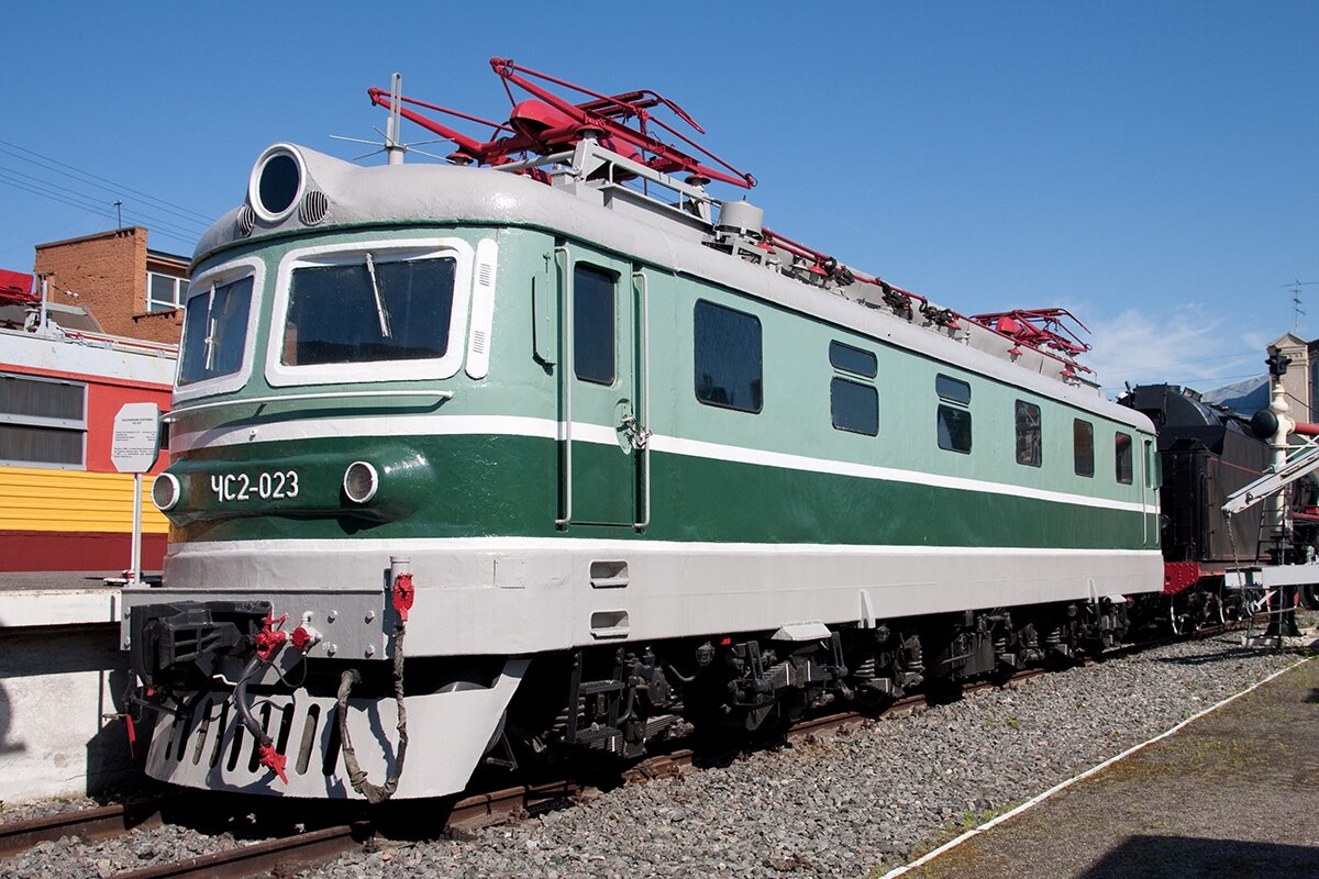 Прототип, электровоз ЧС2-023 в музее, фото с сайта 12мм (исходник: Дмитрий (dm35ru), источник: http://dm35ru.livejournal.com)