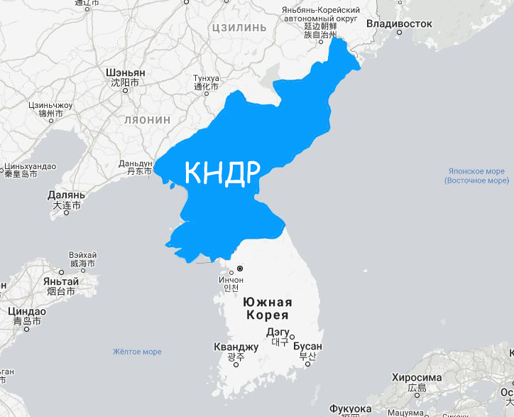 Покажи на карте северную корею. Северная Корея границы на карте. Северная Корея политическая карта. КНДР границы на карте.