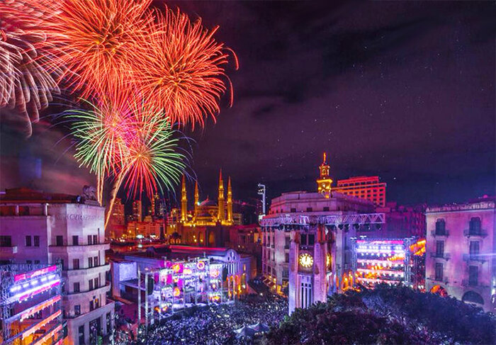 Новый Год в Ливане. В этом году фейерверк и Ливан - несовместимы.