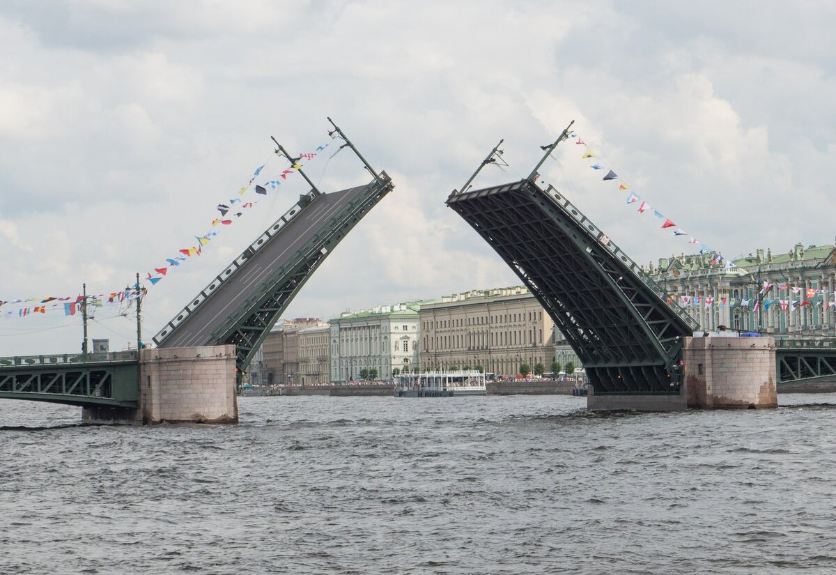 Фото раздвижных мостов в санкт петербурге