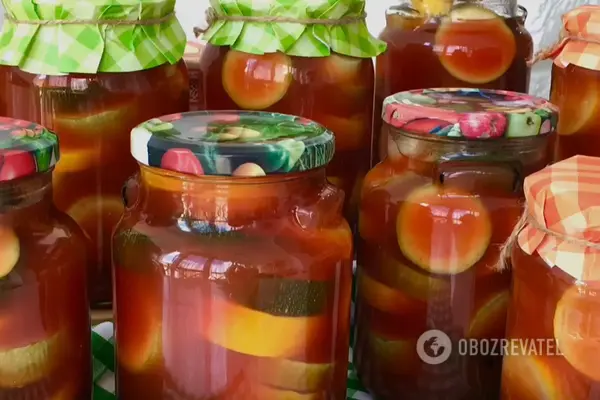 Маринованные кабачки с кетчупом