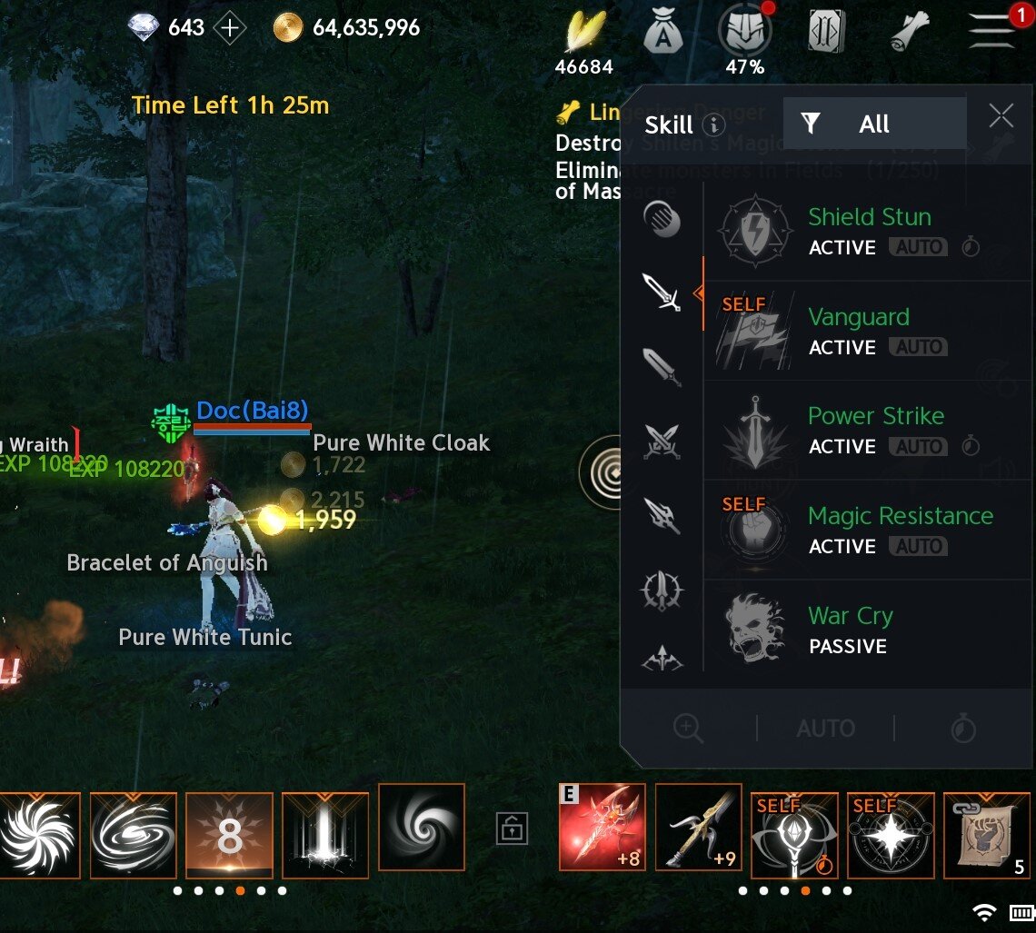 Наборы скиллов всех профессий сразу все доступны для изучения