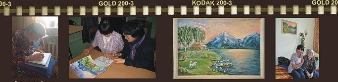 Процесс создания картины (фото автора)