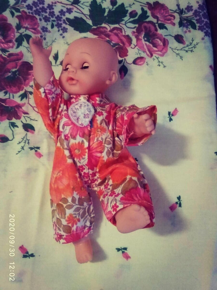 комбинезон с застёжкой сзади на липучку