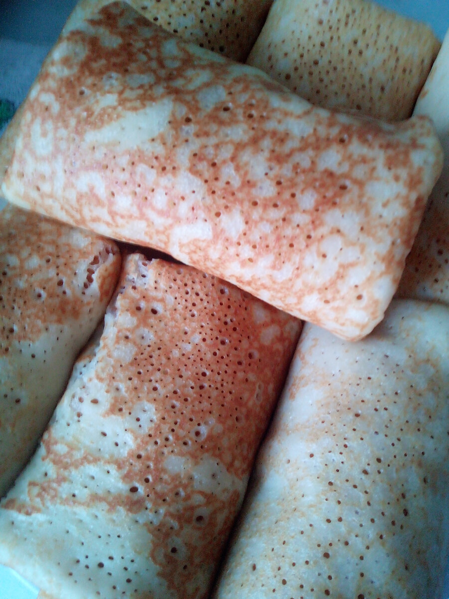 Блины с мясом.