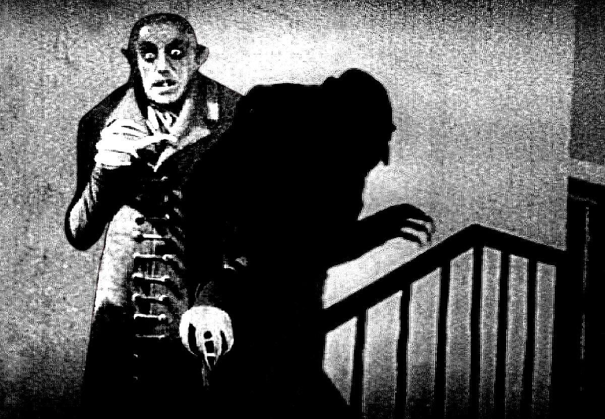 Коллаж к фильму "Носферату, симфония ужаса". Коллаж "Киноамнезии" 