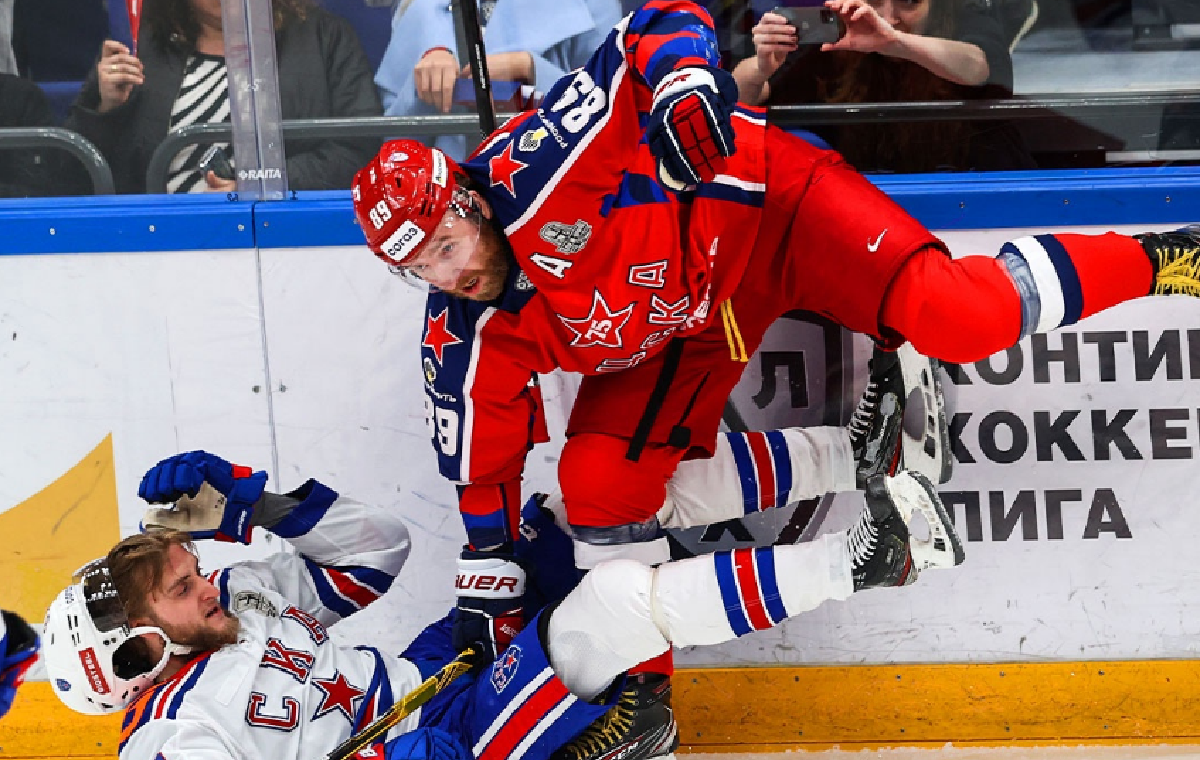 ЦСКА и СКА радуют болельщиков суперзрелищем. Фото: КХЛ