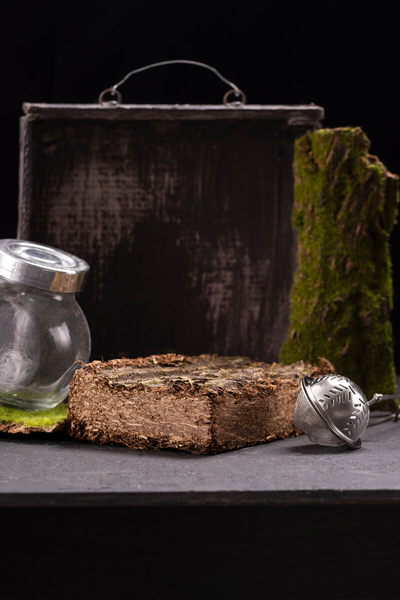 Так выглядит брикет калмыцкого чая