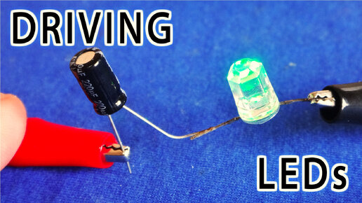 How to Turn an LED On with Capacitor