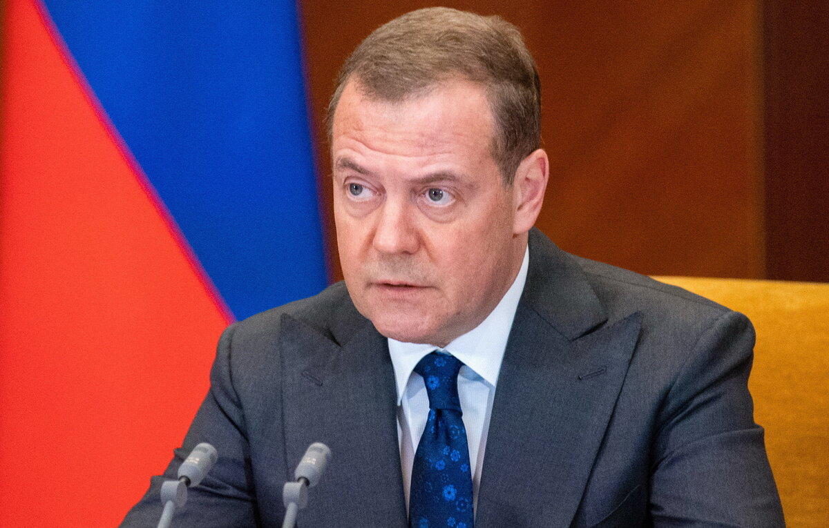   Заместитель председателя Совета безопасности РФ Дмитрий Медведев  Екатерина Штукина/POOL/ТАСС
