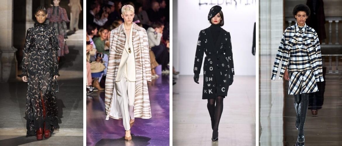 Стильное пальто в клетку 2023 модные фасоны тенденции новинки фото