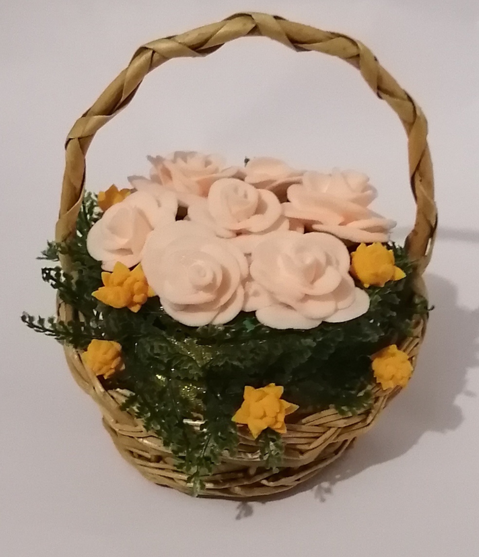 Шкатулка "корзина роз" 