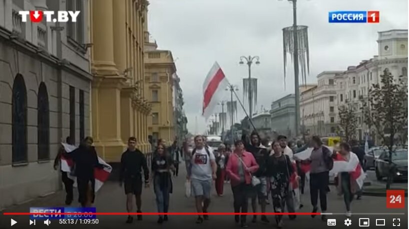Скрин с телеканала, Белорусская оппозиция