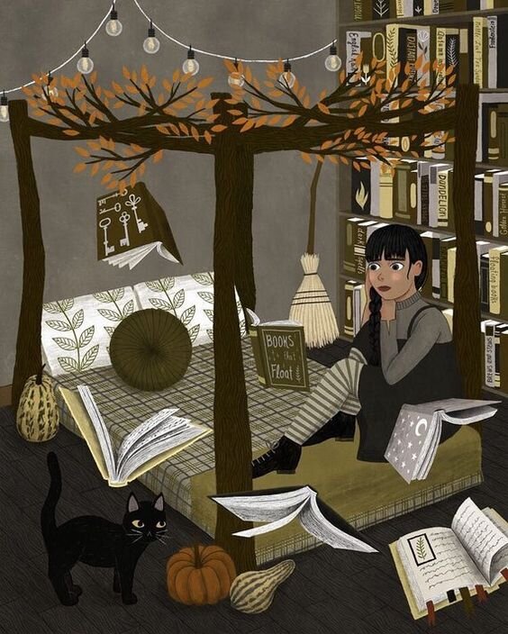 "Плавающие книги" Худ. Annya Karina Marttinen