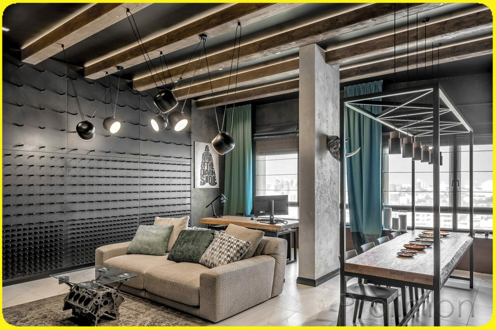 Квартира-студия в стиле лофт. Изображение из отрытых источников