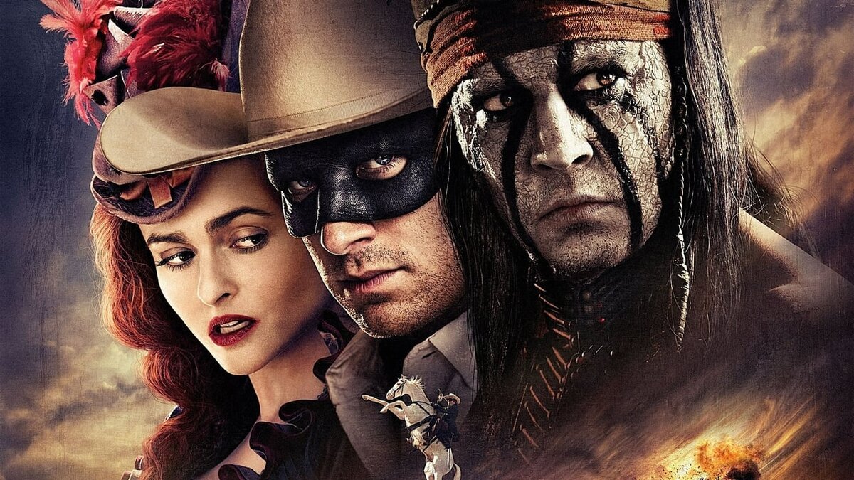 Главные персонажи фильма "Одинокий рейнджер"
