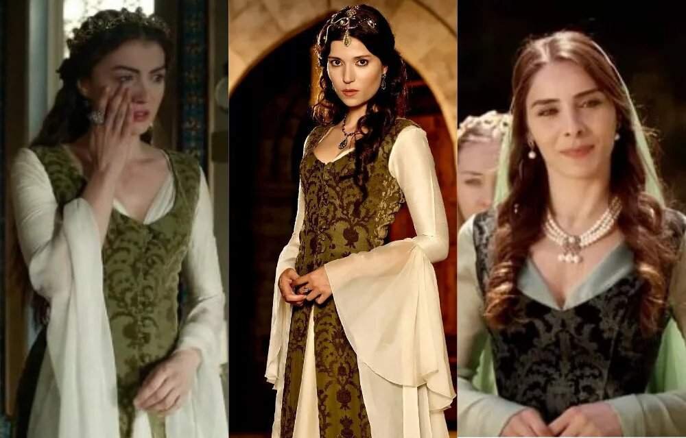 Одинаковые платья у Хуриджихан и Хатидже, а также Махидевран