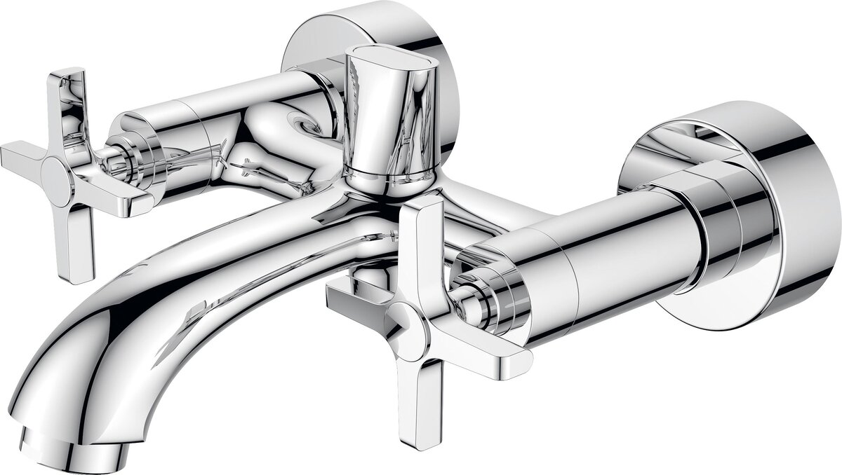 1) Вентильное открывание воды где есть 1 вентиль холодной и 1 вентиль горячей воды  напор и температуру мы регулируем по средством открывания крана. 