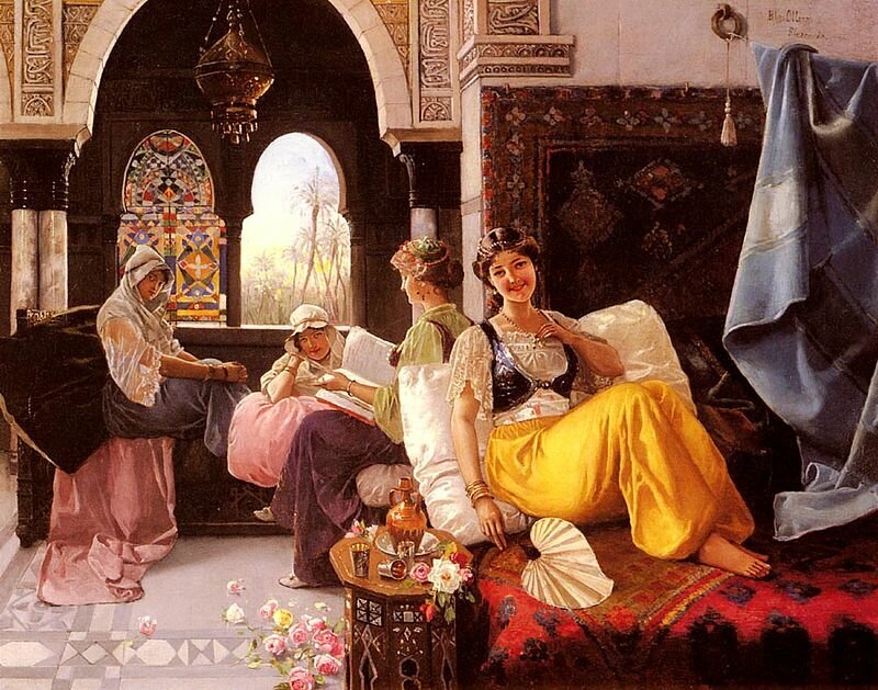 «Сцена в гареме». Художник Кинтана Оллерос