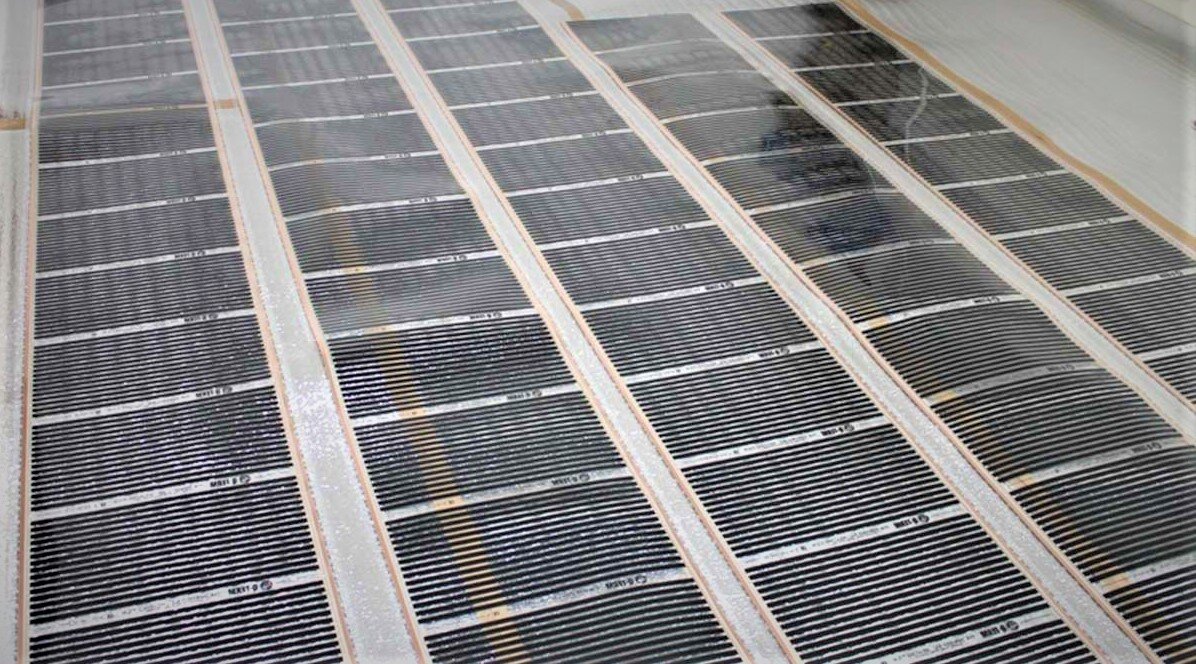 Пример пленочного теплого пола