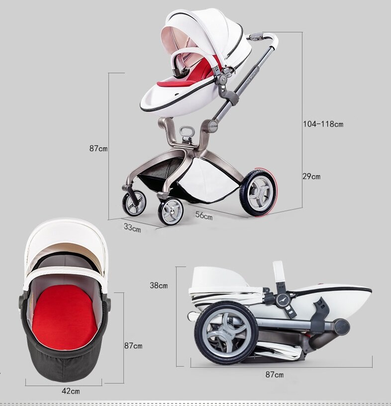 Габариты коляски HOT MOM