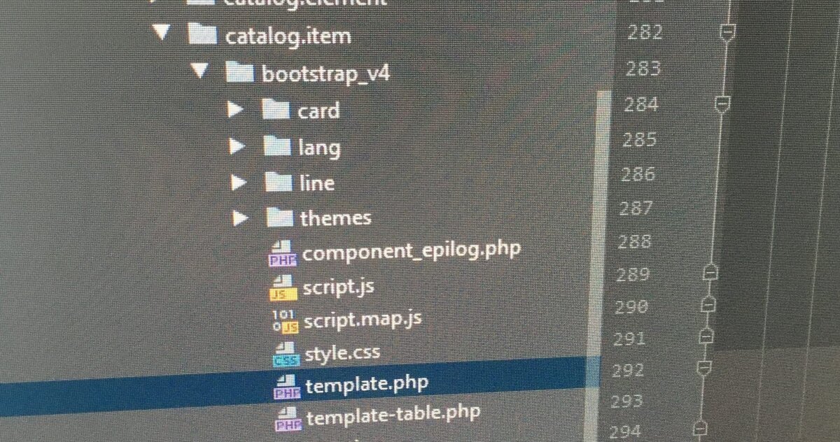 Структура файлов компонента catalog.item